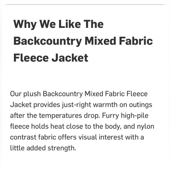 backcountry • mixed fabric fleece jacket in brown sugar / tawny orange l - Picture 11 of 12